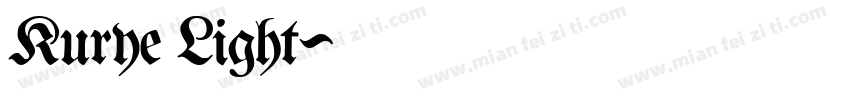 Kurye Light字体转换